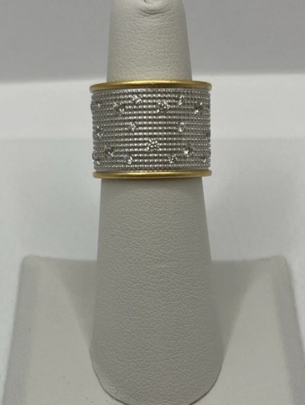 Freida Rothman Illuminated Coast Wide Cigar Band Ring